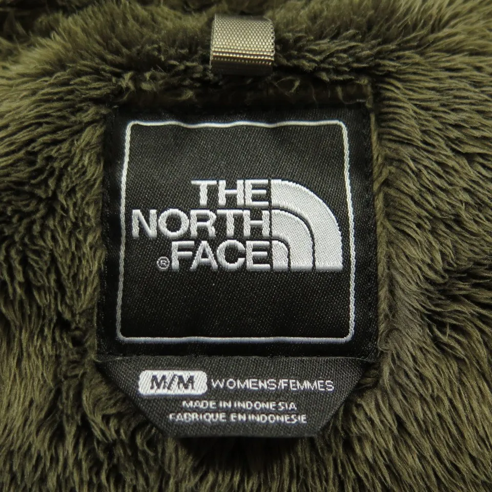 The North Face Puffy Jacket Womens M Fleece Liner Hooded White