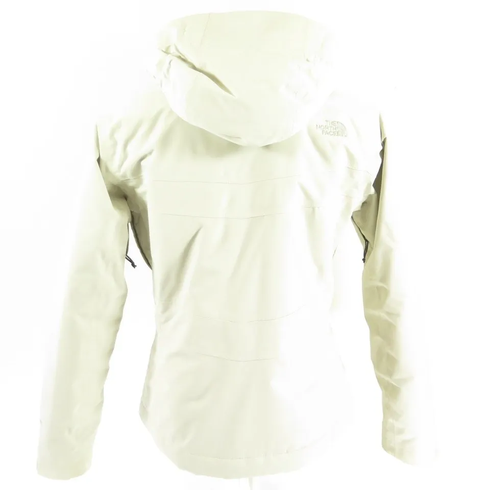 The North Face Puffy Jacket Womens M Fleece Liner Hooded White