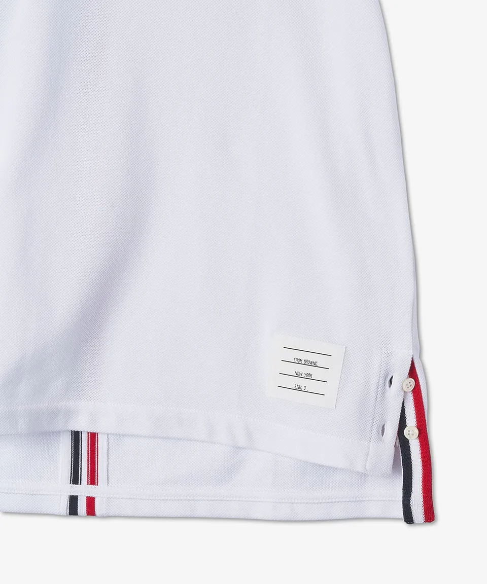 THOM BROWNE  |Crew Neck Stripes Street Style Plain Cotton Short Sleeves