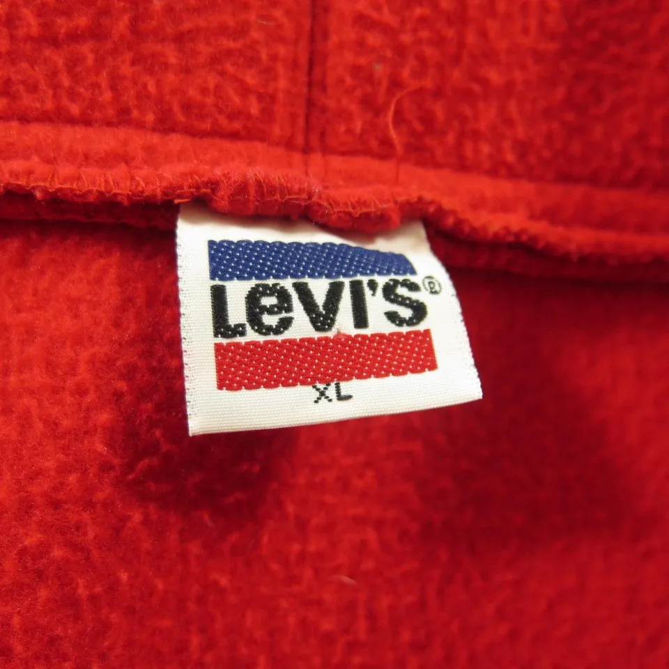 Vintage 80s Levis Olympics Ski Jacket XL Mens Retro Snowboard Fleece White Tab