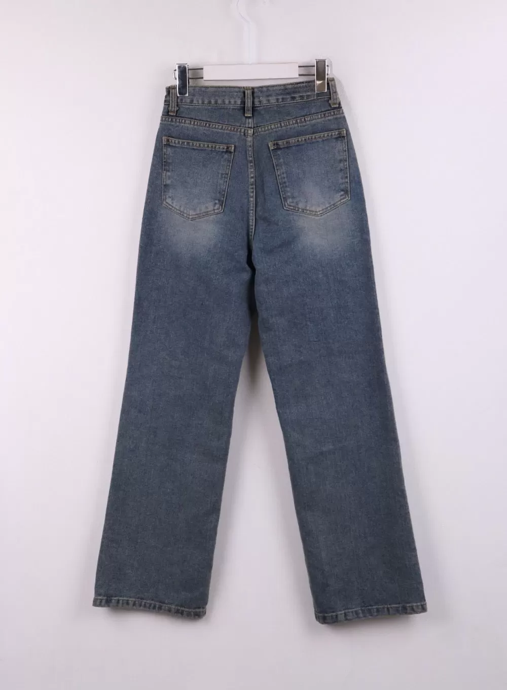 Washed Straight Leg Jeans CF401