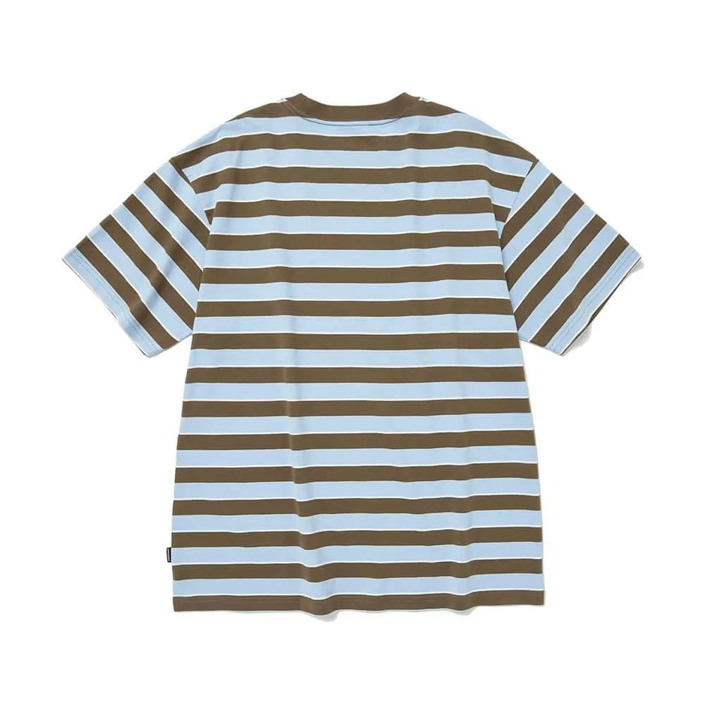 WKNDRS  |Crew Neck Stripes Unisex Street Style Cotton Short Sleeves