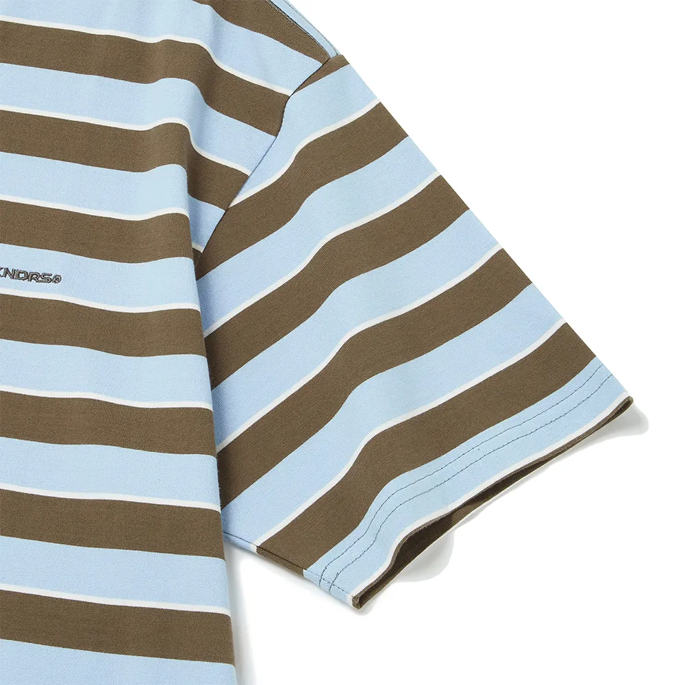 WKNDRS  |Crew Neck Stripes Unisex Street Style Cotton Short Sleeves