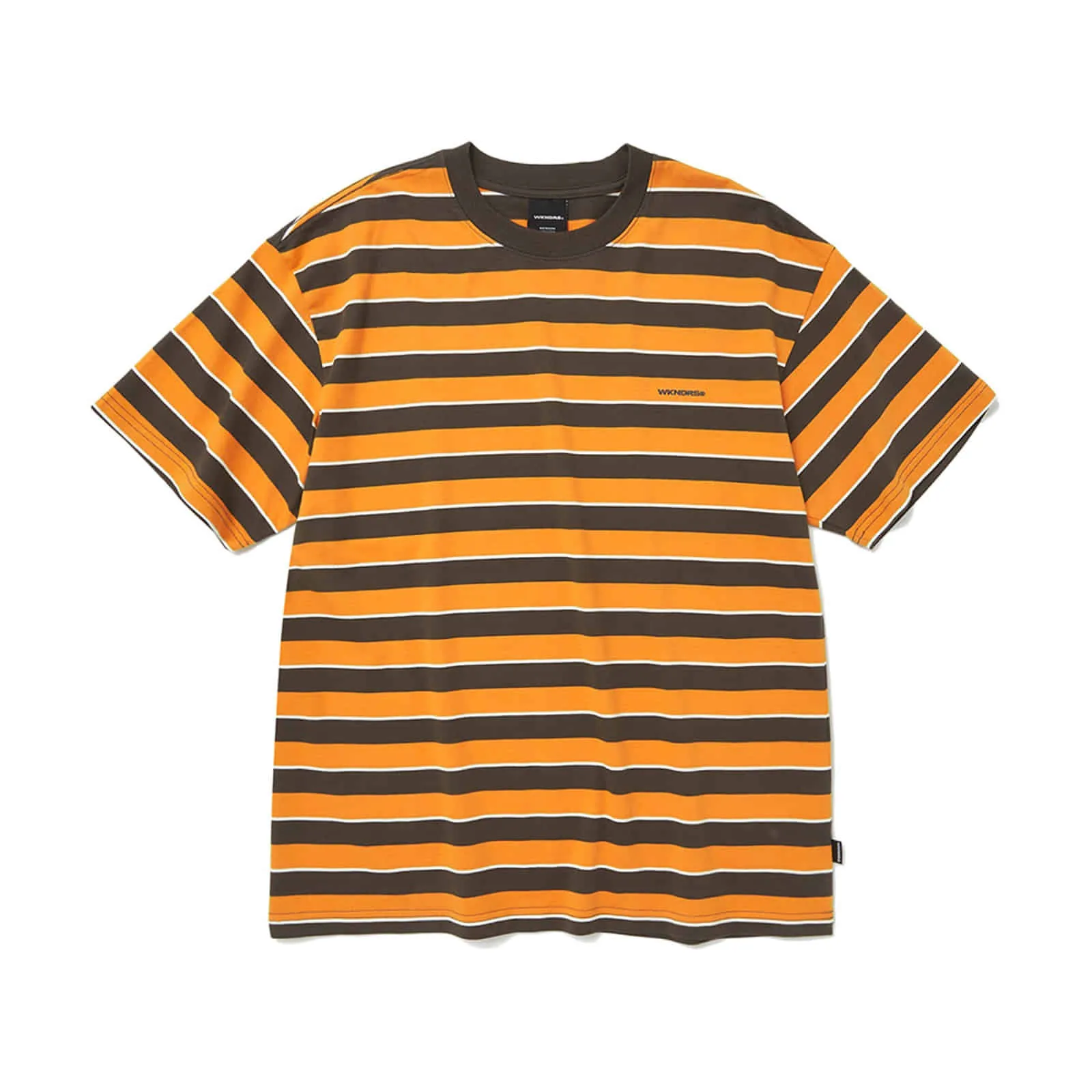 WKNDRS  |Crew Neck Stripes Unisex Street Style Cotton Short Sleeves