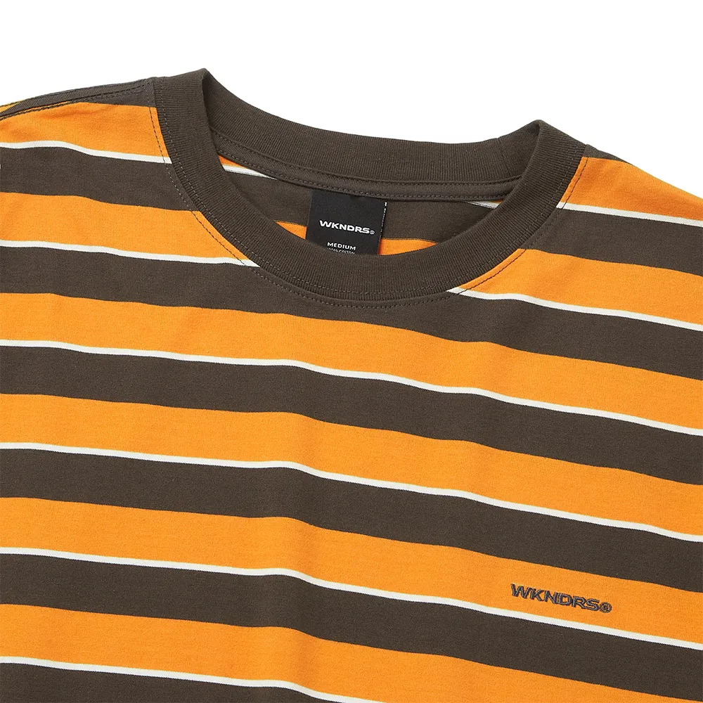 WKNDRS  |Crew Neck Stripes Unisex Street Style Cotton Short Sleeves