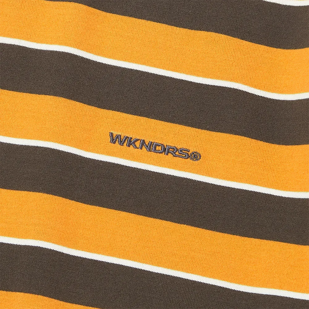 WKNDRS  |Crew Neck Stripes Unisex Street Style Cotton Short Sleeves