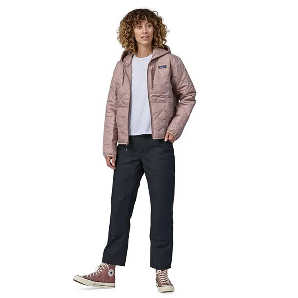 Women's Diamond Quilt Bomber Hoody - Stingray Mauve