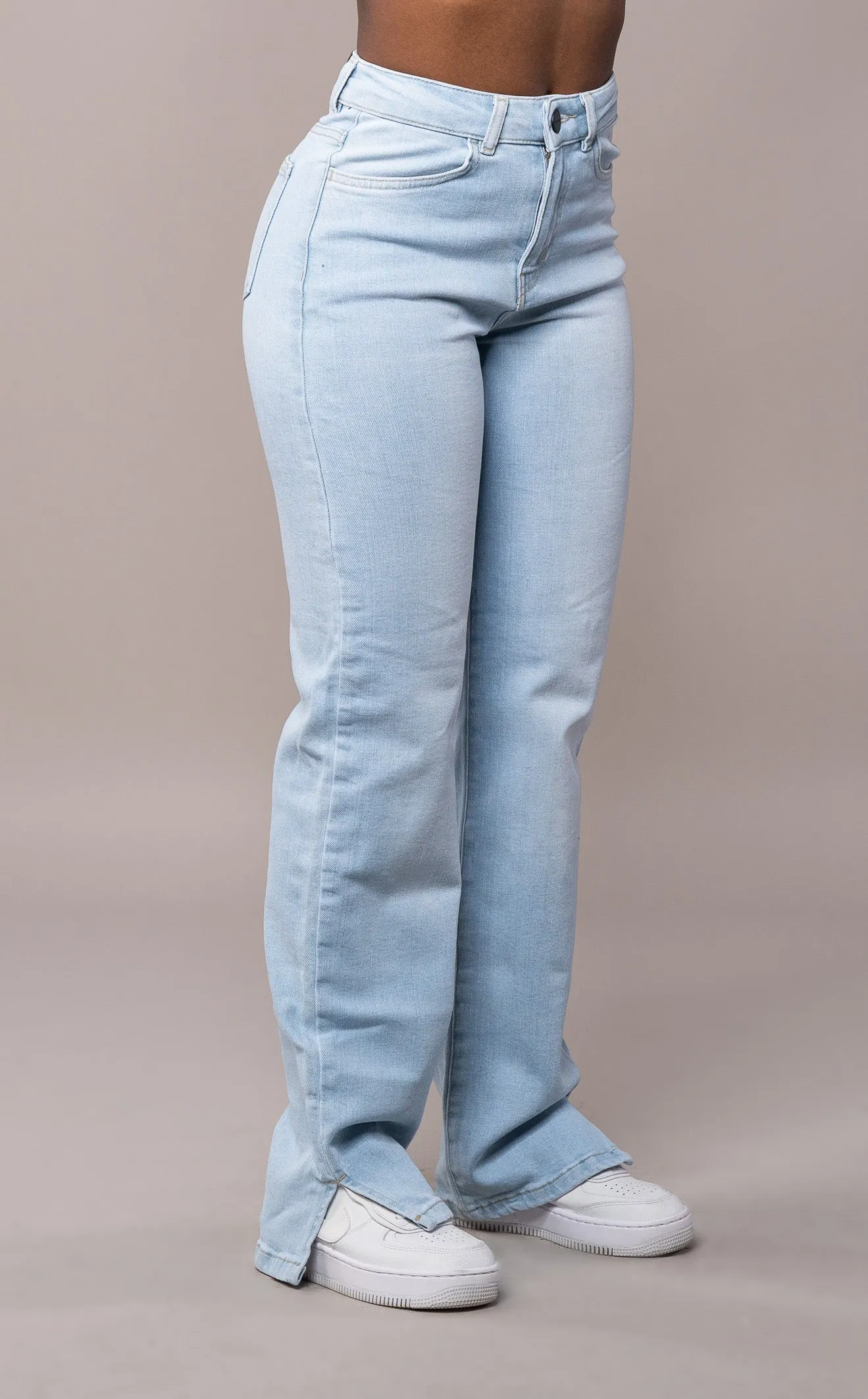 Womens Straight Leg Fitjeans - Vintage Blue