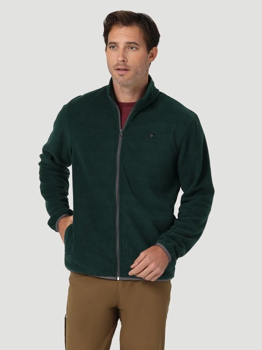 Wrangler Adams Full Zip Fleece Jacket Pine